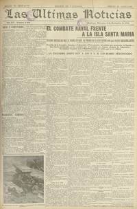 "El combate naval frente a la isla Santa María", Las Últimas Noticias miércoles 4 de Noviembre de 1914. p. 1, completa