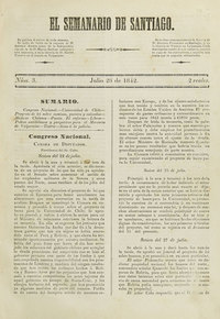 El Semanario de Santiago: número 3, 28 de julio de 1842