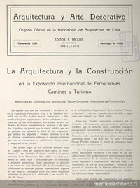 Arquitectura y arte decorativo. Año 1, número 9, marzo de 1930