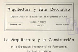 Arquitectura y arte decorativo. Año 1, número 9, marzo de 1930