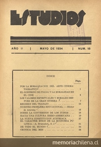 Estudios: número 18, mayo de 1934