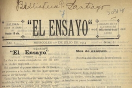 El Ensayo (Concepción, Chile : 1914)