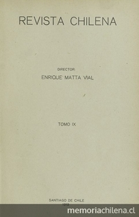Revista chilena:  tomo IX, número 29, 1919