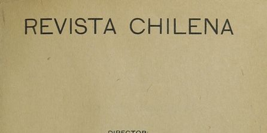 Revista chilena: tomo XI, número 37, 1920