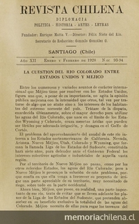 Revista Chilena. Año 12, número 93-94, enero-febrero de 1928
