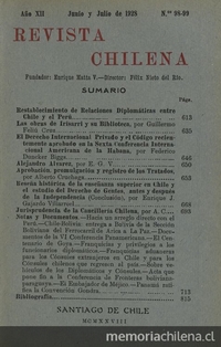 Revista chilena: año 12, números 98-99, junio-julio de 1928