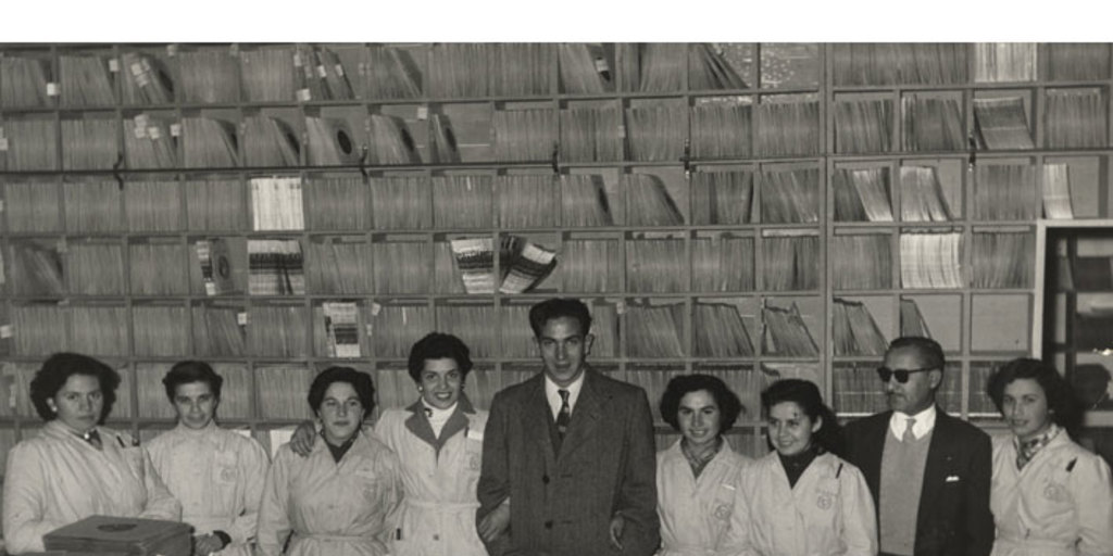 Personal de empresa disquera RCA, 1950