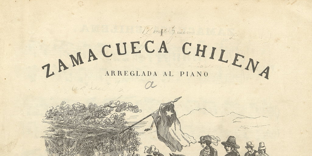 Zamacueca chilena : arreglada al piano por Federico Guzmán