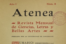 Atenea: año 1, número 8, noviembre de 1924