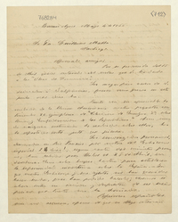 [Carta] 1866 Mar. 4, Buenos Ayres [al] Sr. Dn. Guillermo Matta