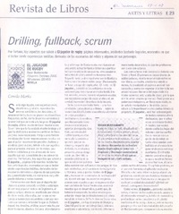 Drilling, fullback, scrum  [artículo] Camilo Marks.