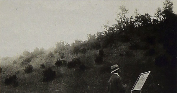 Carlos Dorlhiac trabajando en Hualqui, 1920