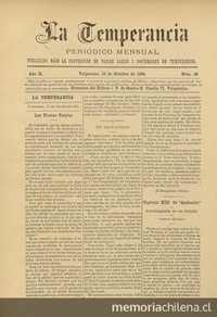 La temperancia Año 2: nº28, 10 de octubre de 1894