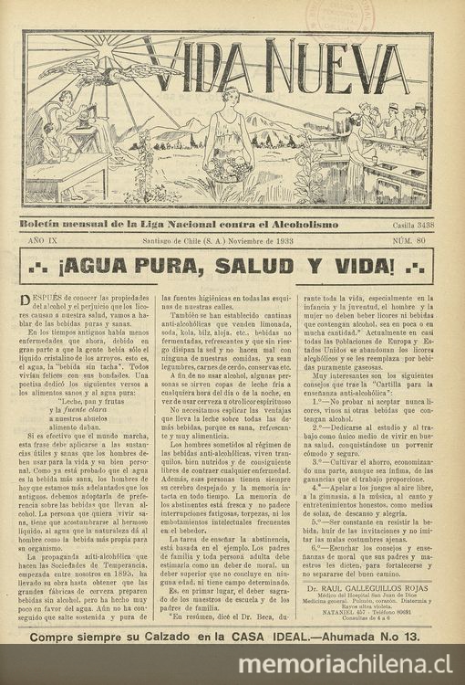  Vida Nueva Año IX: nº80, noviembre de 1933