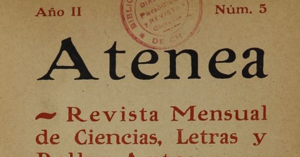 Atenea: año 2, número 5, 31 de julio de 1925