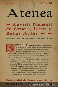 Atenea: año 2, número 10, 31 de diciembre de 1925