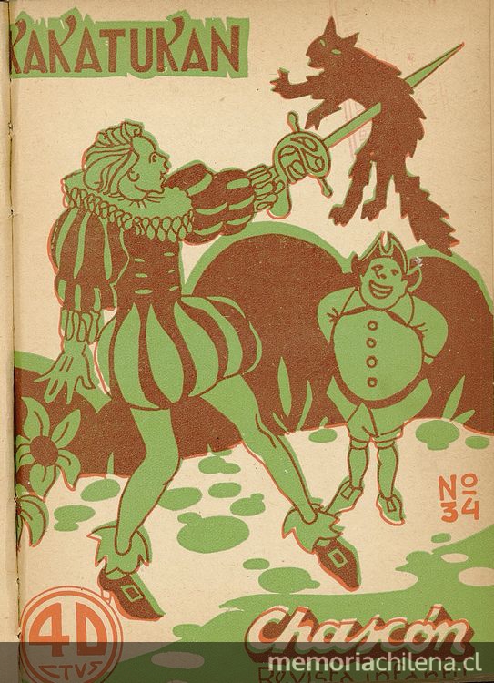  Chascon :revista semanal de cuentos para niños. Santiago, 1936, número 34, 16 de diciembre de 1936