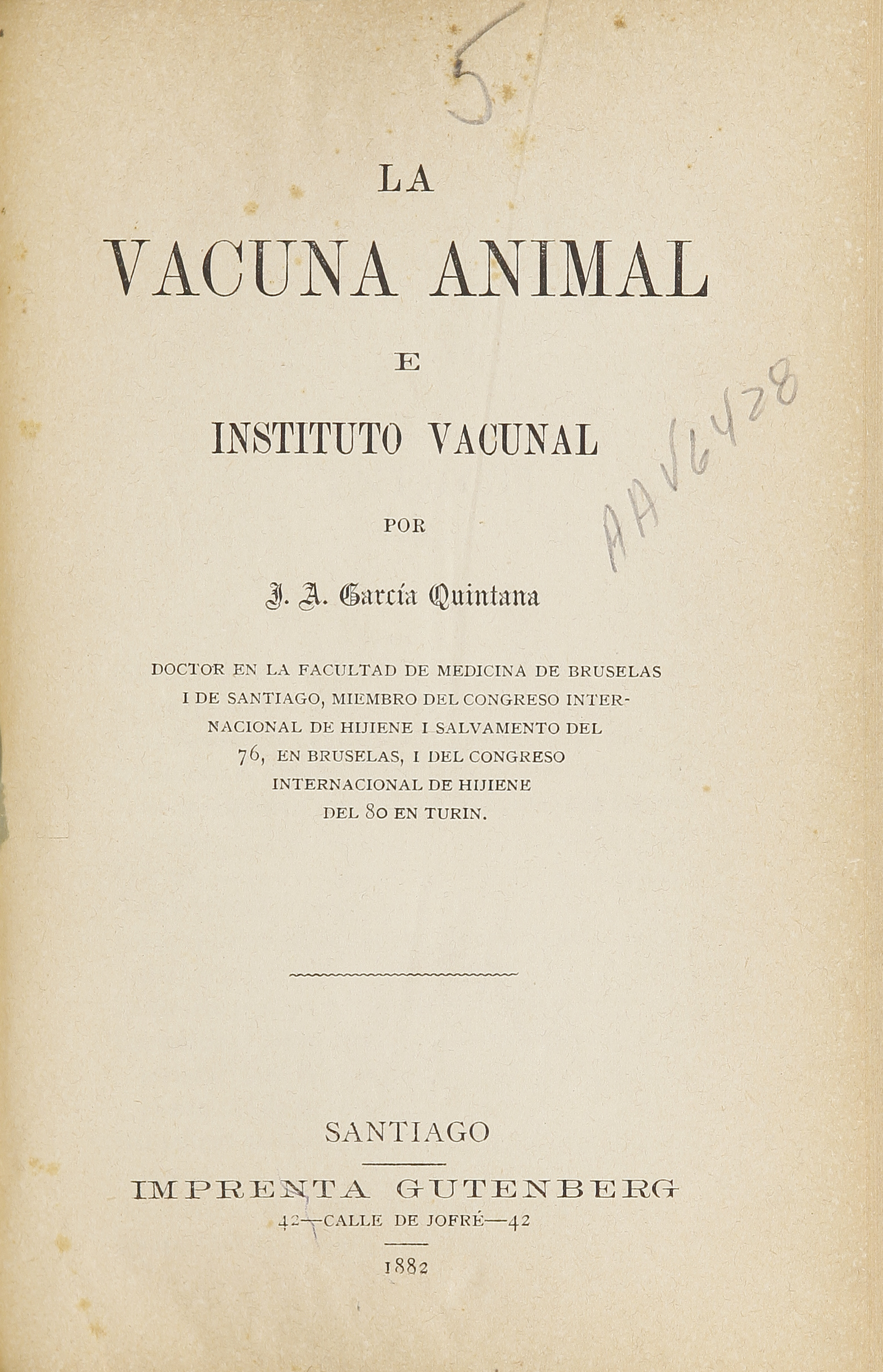 La vacuna animal e instituto vacunal