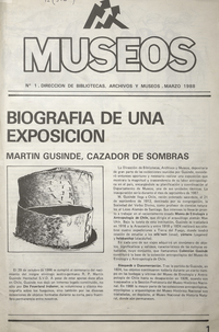 Museos número 1, marzo de 1988