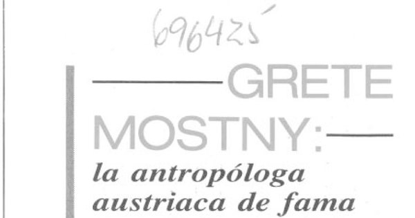 Grete Mostny