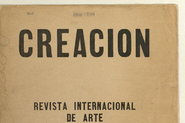 Creación. Revista internacional de arte