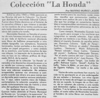 Colección "La Honda"