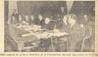 Otro aspecto de la mesa directiva de la convención, Diario El Mercurio, Santiago 14 de octubre de 1993. Página 13.; Digitalizar imagen;