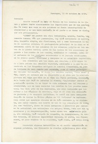 [Carta] 1939 octubre 23, Rancagüa, Chile [a] Gonzalo Drago  [manuscrito] Oscar Castro Z.