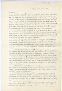[Carta] 1939 enero 10, Rancagüa, Chile [a] Gonzalo Drago  [manuscrito] Oscar Castro.