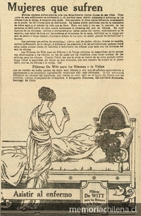 Pie de foto: Mujeres que sufren, 1920
