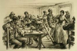 Taberna de marineros en Punta Arenas, 1884