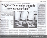 "El Guitarrón es un instrumento raro, raro, rarísimo"