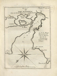 Plan du Port de Baldivia [material cartográfico] située a la cote du Chili par 39° 36' de latitud Australe.