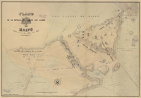 Plano de la batalla de los Llanos de Maipo [material cartográfico]