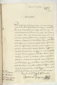  [Carta] 1810 Ago. 23, Santiago [al] S[eñ]or d[o]n Mateo Toro Sambrano, Precidente y Capitan G[ene]ral[manuscrito]