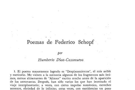 Poemas de Federico Schopf