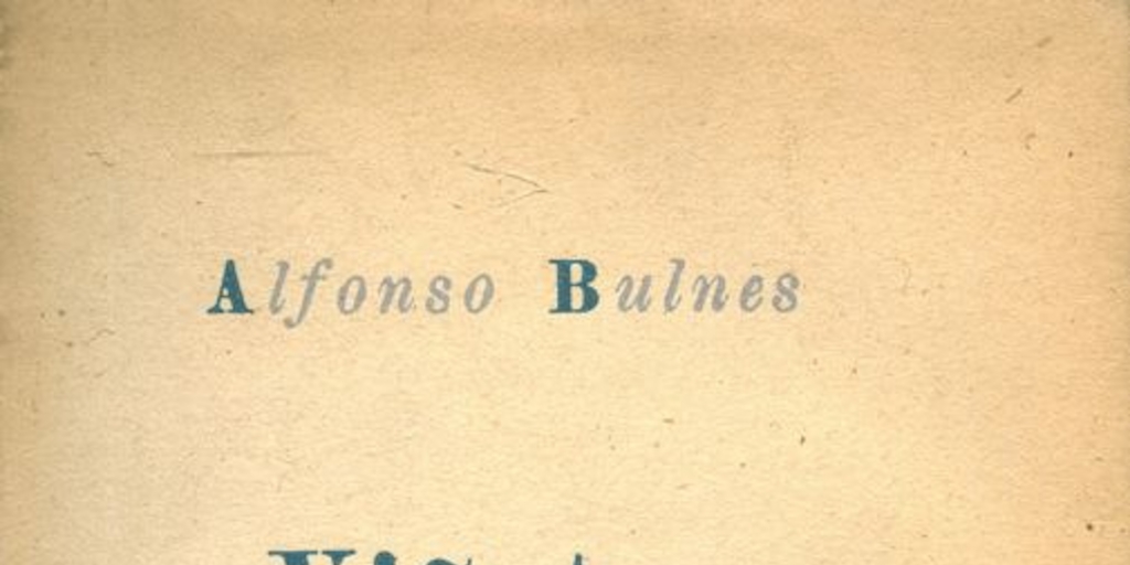 Portada de Viñetas de Alfonso Bulnes, publicado por editorial Cruz del Sur en 1942