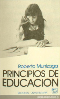 Portada de Principios de educación, 1980