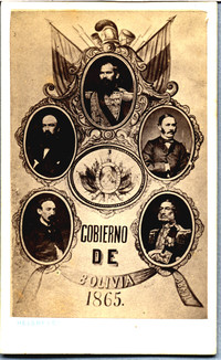 Gobierno de Bolivia 1865: [Manuel Mariano Melgarejo y sus ministros]