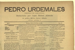  Pedro Urdemales. Santiago, 12 de marzo de 1891