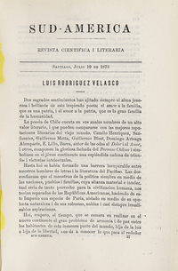 Sud-América. Tomo 1, [10 de julio de 1873]