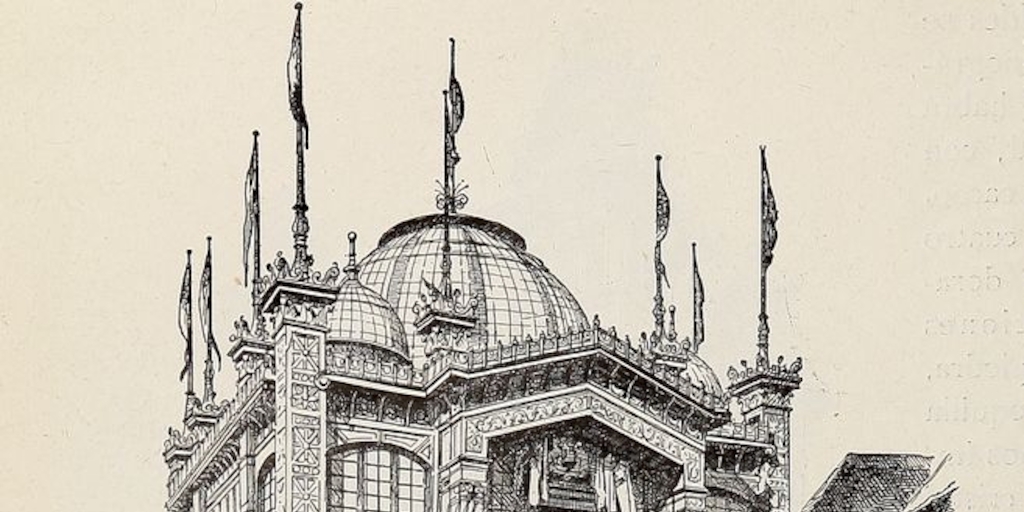 El pabellón de Chile en la Exposición Universal de París en 1889