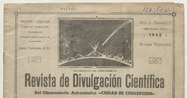 Revista de Divulgación Científica del Observatorio Astronómico “Ciudad de Concepción”
