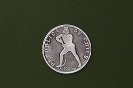 Pie de foto: Moneda de 2 escudos Banco Central, 1971