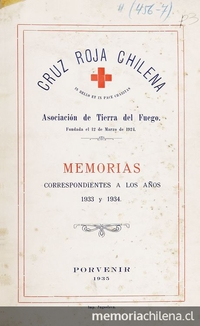 Memorias correspondientes a los años 1933 y 1934. Porvenir: Impr. Jugoslava, 1935. 82 p.