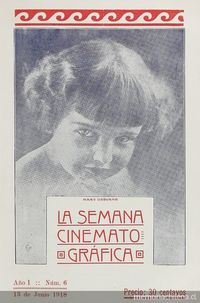  La semana cinematográfica, Santiago, año 1, nº 6, 13 de junio de 1918.