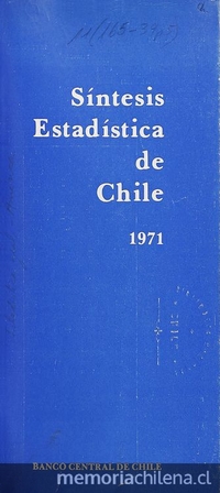 Síntesis estadística de Chile: 1971