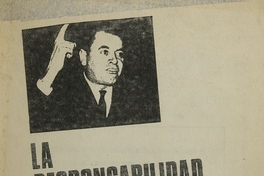 La responsabilidad de un partido de gobierno: Cuenta rendida por Patricio Aylwin ante la Junta Nacional del Partido Demócrata Cristiano el 15 de julio de 1967. Santiago de Chile: Partido Demócrata Cristiano, 1967