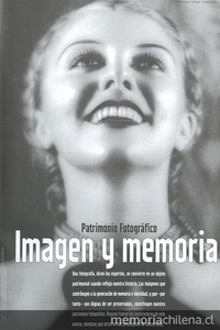 "Patrimonio fotográfico. Imagen y memoria"En: Patrimonio  Cultural (36): 9-11, invierno, 2005.