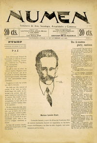 Numen. Año 1, número 2, 18 de noviembre de 1918